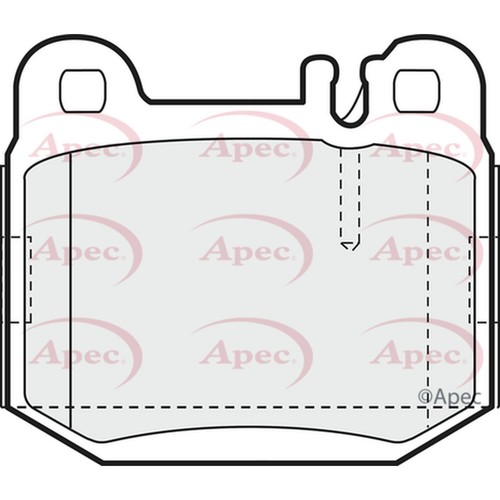 Brake pads set for mercedes - brake,