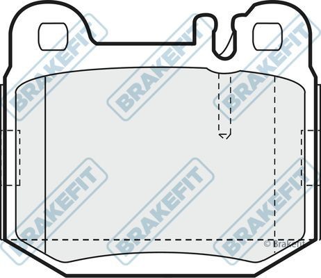 Apec rear brake pad set - rear,