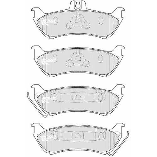 Brake pads set for - pads, mercedes