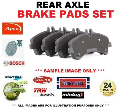 Rear axle brake pads - axle,