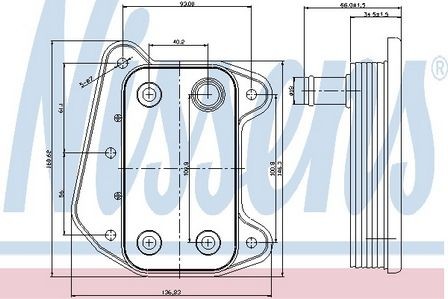 Nissens engine oil cooler - nissens,