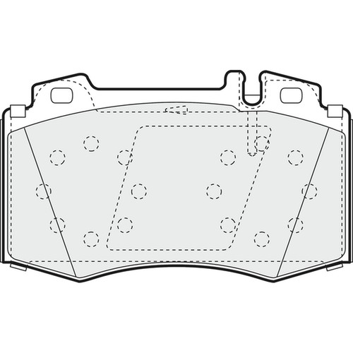 Brake pads set for mercedes - brake,