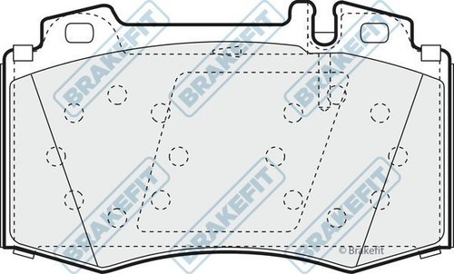 Apec front brake - front, pad