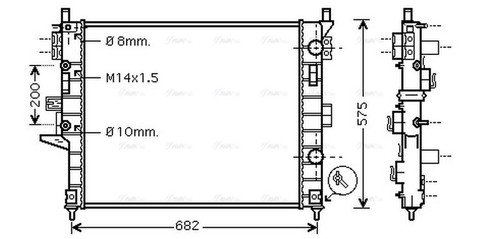 Ava coolant radiator - coolant,