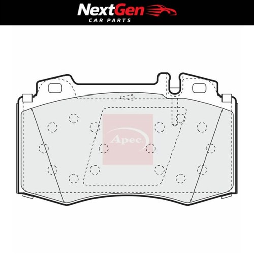 Front brake pads apec for - front,