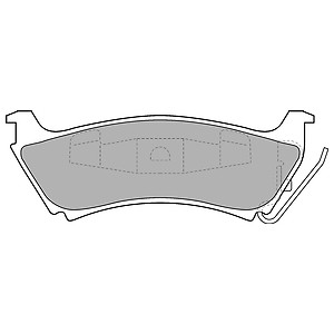 Rear brake pads for mercedes - rear,