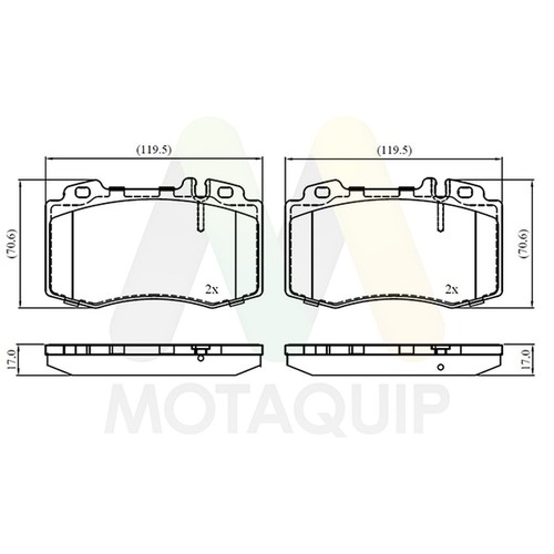 Brake pads set for - pads,