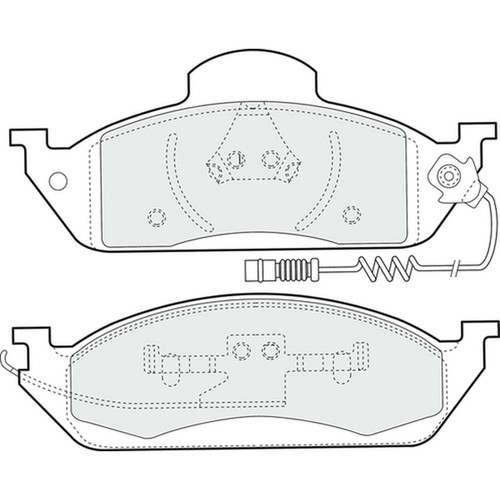 Brake pads set for mercedes - brake,