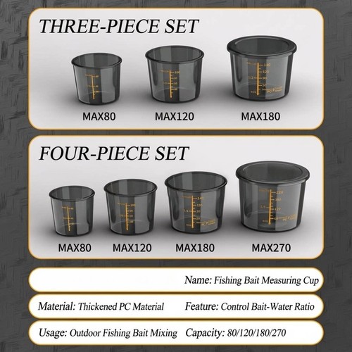 Bait mixing cup set with - pc,