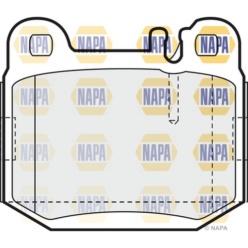 Brake pads set - pads, mercedes