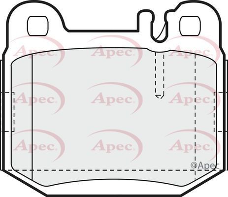 Apec rear brake pad - brake, set