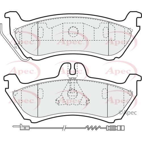 Brake pads set for mercedes - brake,