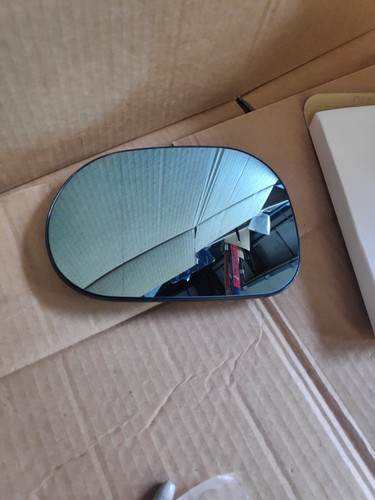 Left side blue wing mirror