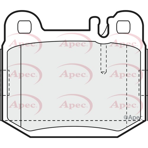 Brake pads set for mercedes - brake,