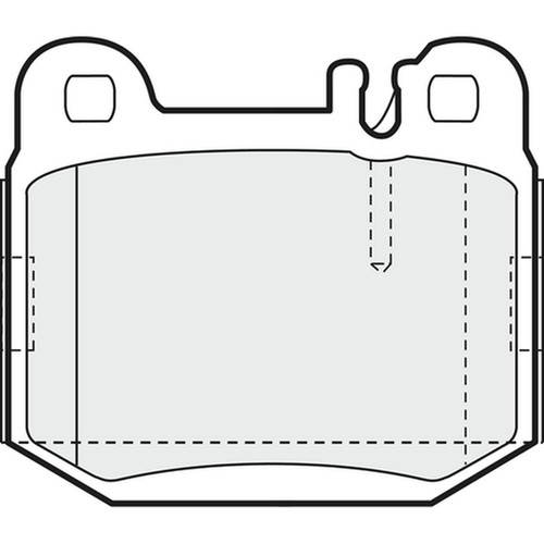Brake pads set for mercedes - set,