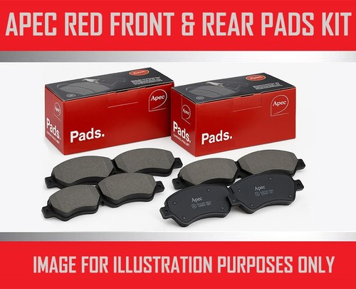 Front and rear pads - rear, red