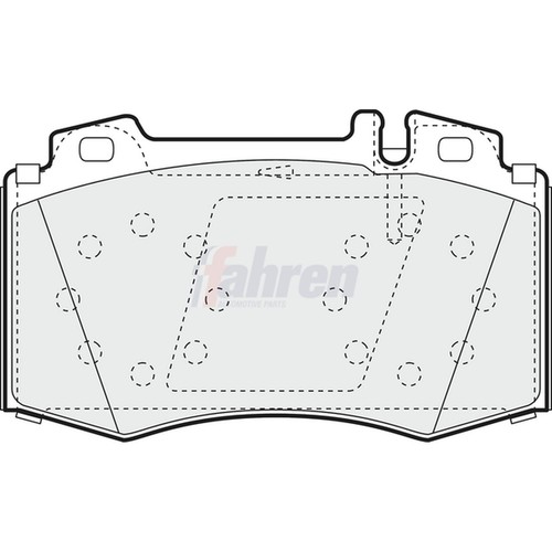 Brake pads set for mercedes - pads,